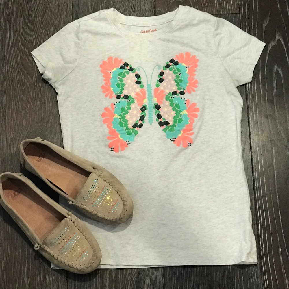 Cat and Jack colorful butterfly shirt 🦋💕